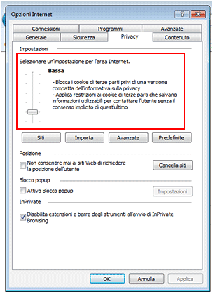 explorer-opzioni